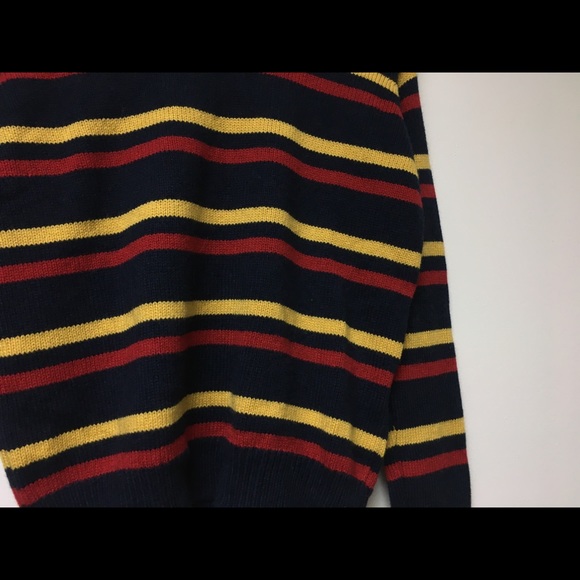 Brandy Melville yellowred striped crewneck sweater - Picture 3 of 3